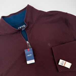IZOD Mens Premium Essentials 3XLT Big & Tall Spectator Sweat 1/4 Zip Pullover